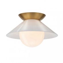 Saucer plafon E27 12W złoty matowy
